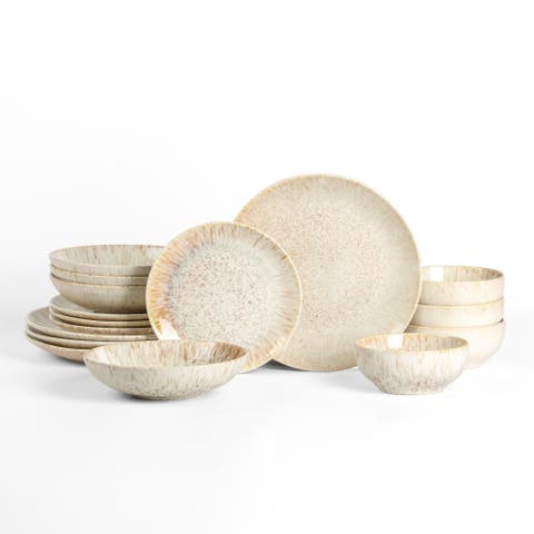 Riley 16-Piece Dinnerware Set Stoneware, Service for 4