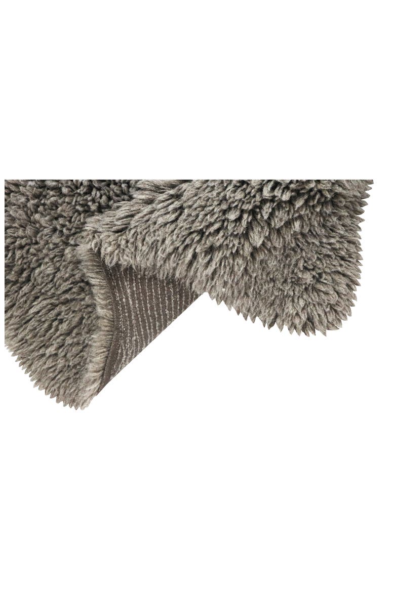 Woolly Woolable Washable Wool Rug, Alternate, color, GREY