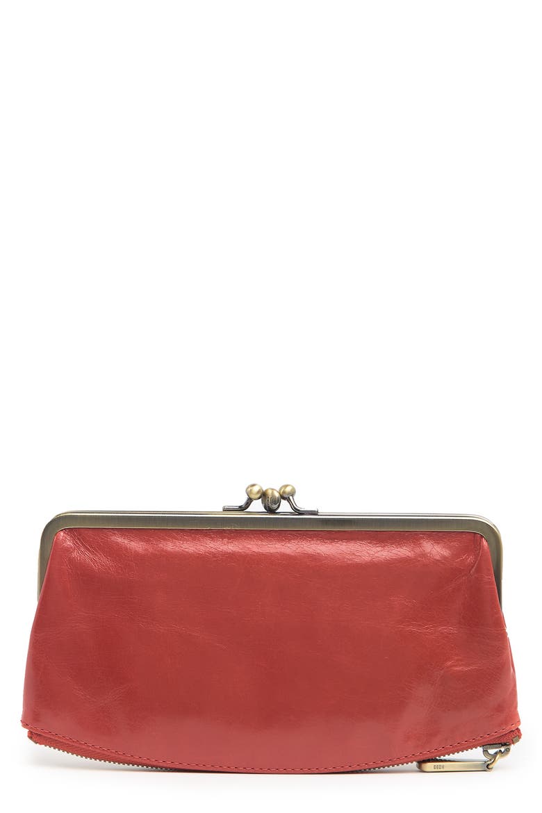Millie Leather Wallet, Alternate, color, BRICK