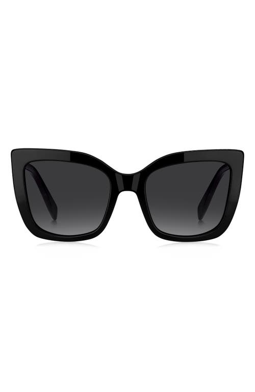 Marc Jacobs 811s Square Acetate Sunglasses In Black/dark Grey