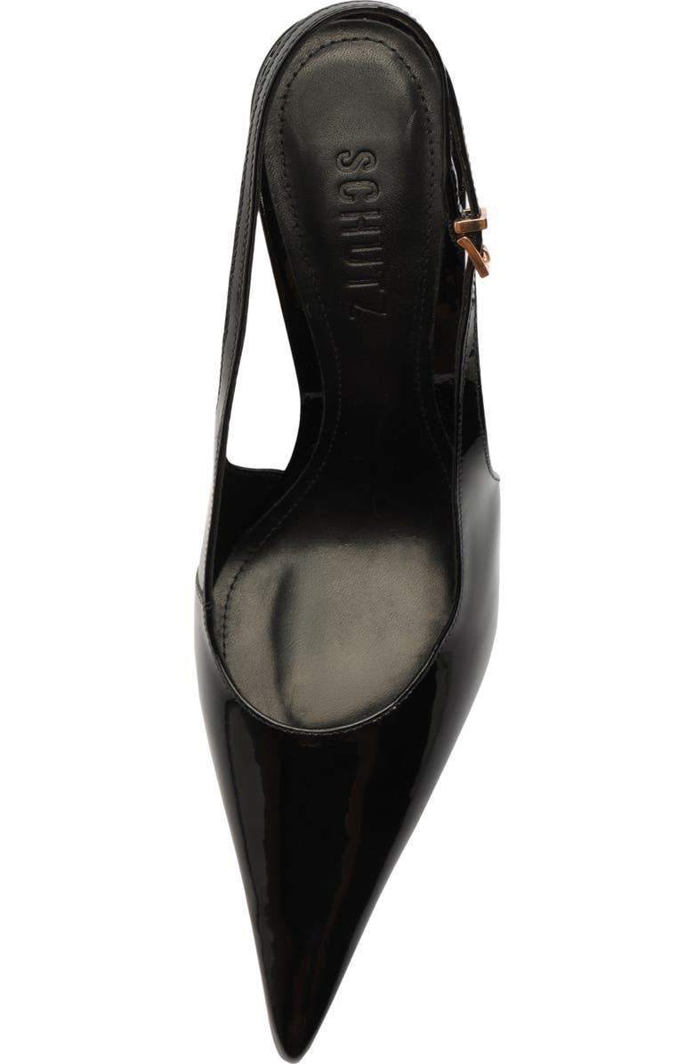 Schutz Liora Slingback Pointed Toe Pump, Alternate, color, Black
