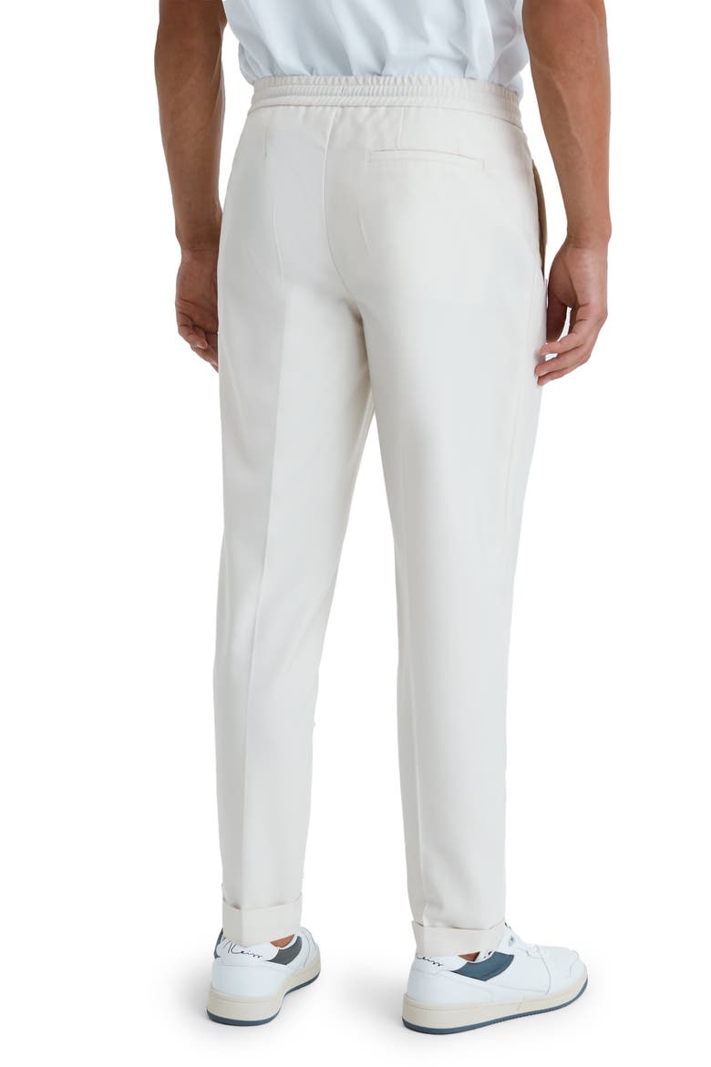 Brighton Pleated Relaxed Taper Pants, Alternate, color, ECRU