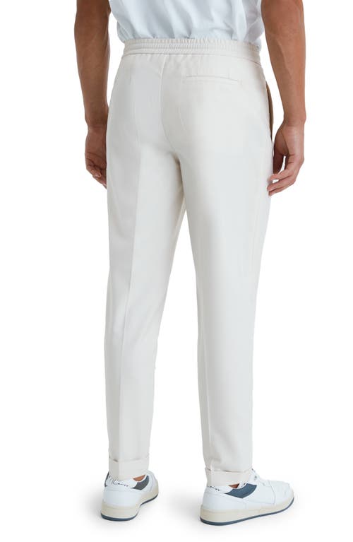Reiss Brighton Pleated Recycled Polyester Blend Pants In White