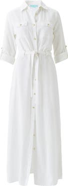 Melissa Odabash Darcy Button-Up Cover-Up Dress