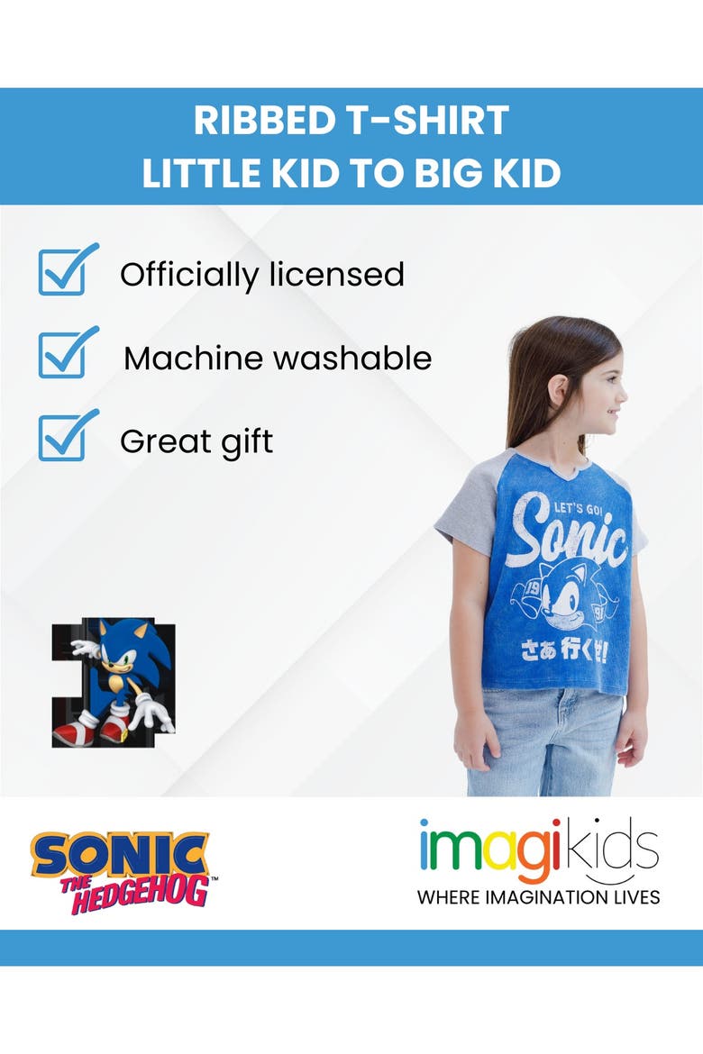 Sonic the Hedgehog Short Sleeve T-Shirt, Alternate, color, Sonic Blue Grey