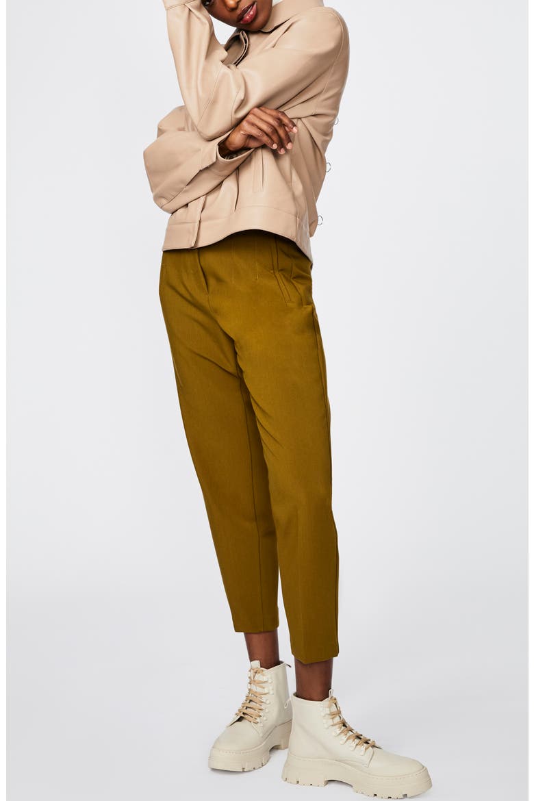 Faux Leather Jacket, Alternate, color, SHIITAKE