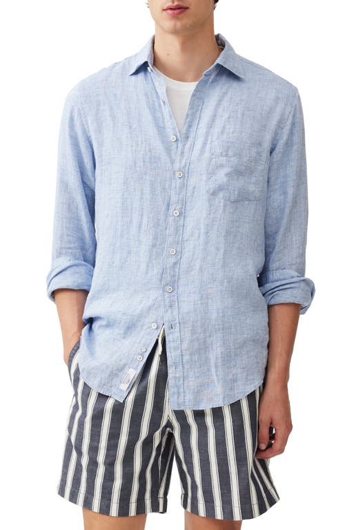 Rodd & Gunn Coromandel Button-up Linen Shirt In Denim