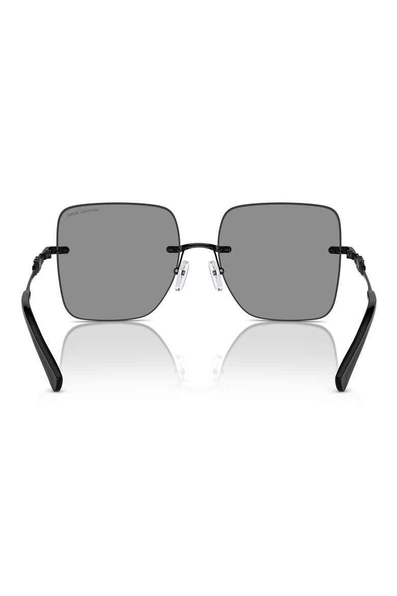 Quebec 55mm Square Sunglasses, Alternate, color, DARK GREY