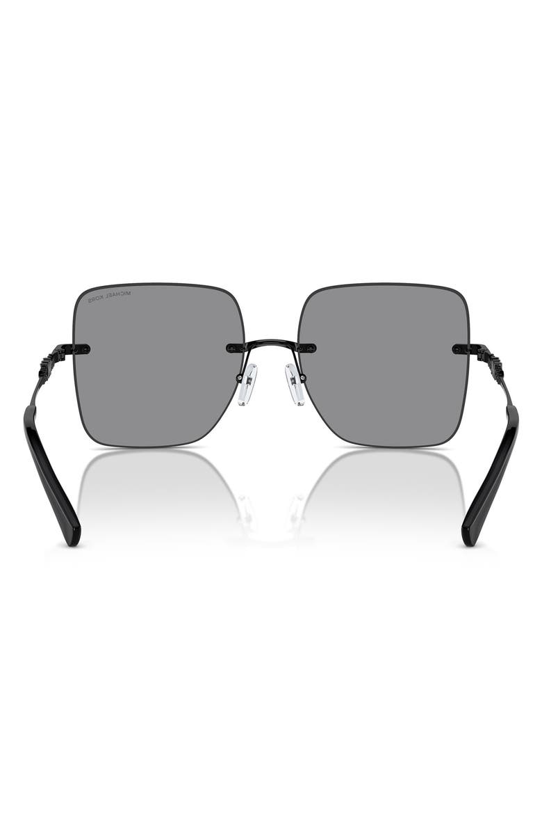 Michael Kors Quebec 55mm Square Sunglasses, Alternate, color, Dark Grey