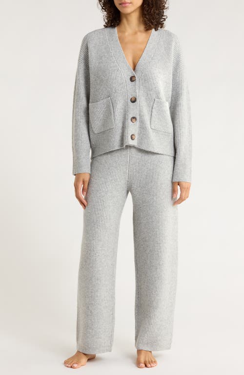 Nordstrom Cozy Rib Lounge Set In Gray
