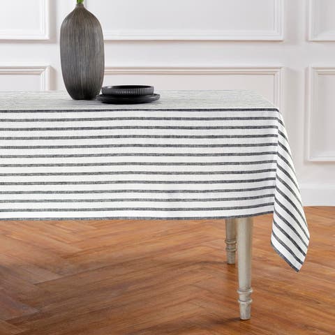 Linen Tablecloth - Madison Stripe