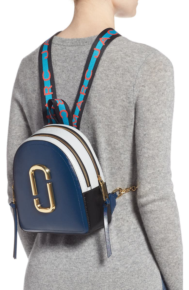 The Marc Jacobs MARC JACOBS Pack Shot Leather Backpack, Alternate, color,