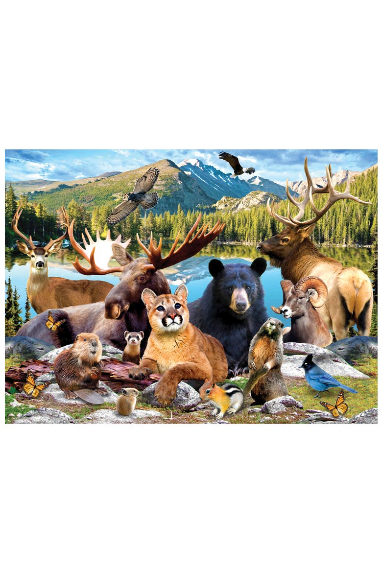 Wildlife of Rocky Mountain 100pc Puzzle, Alternate, color, Multicolor