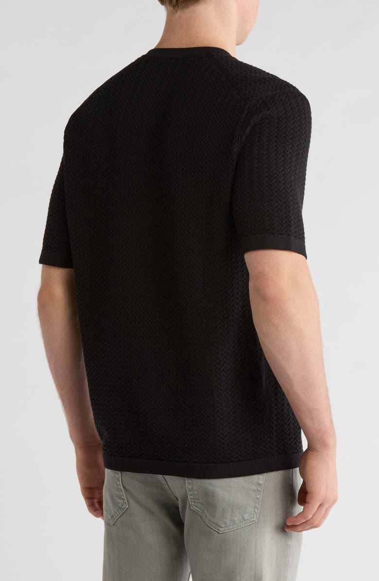 TRUTH Textured Knit T-Shirt, Alternate, color, Black