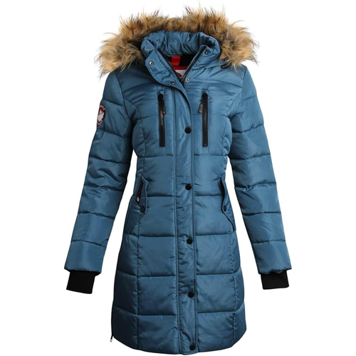 Canada Weather Gear Heavyweight Long Parka Jacket In Blue