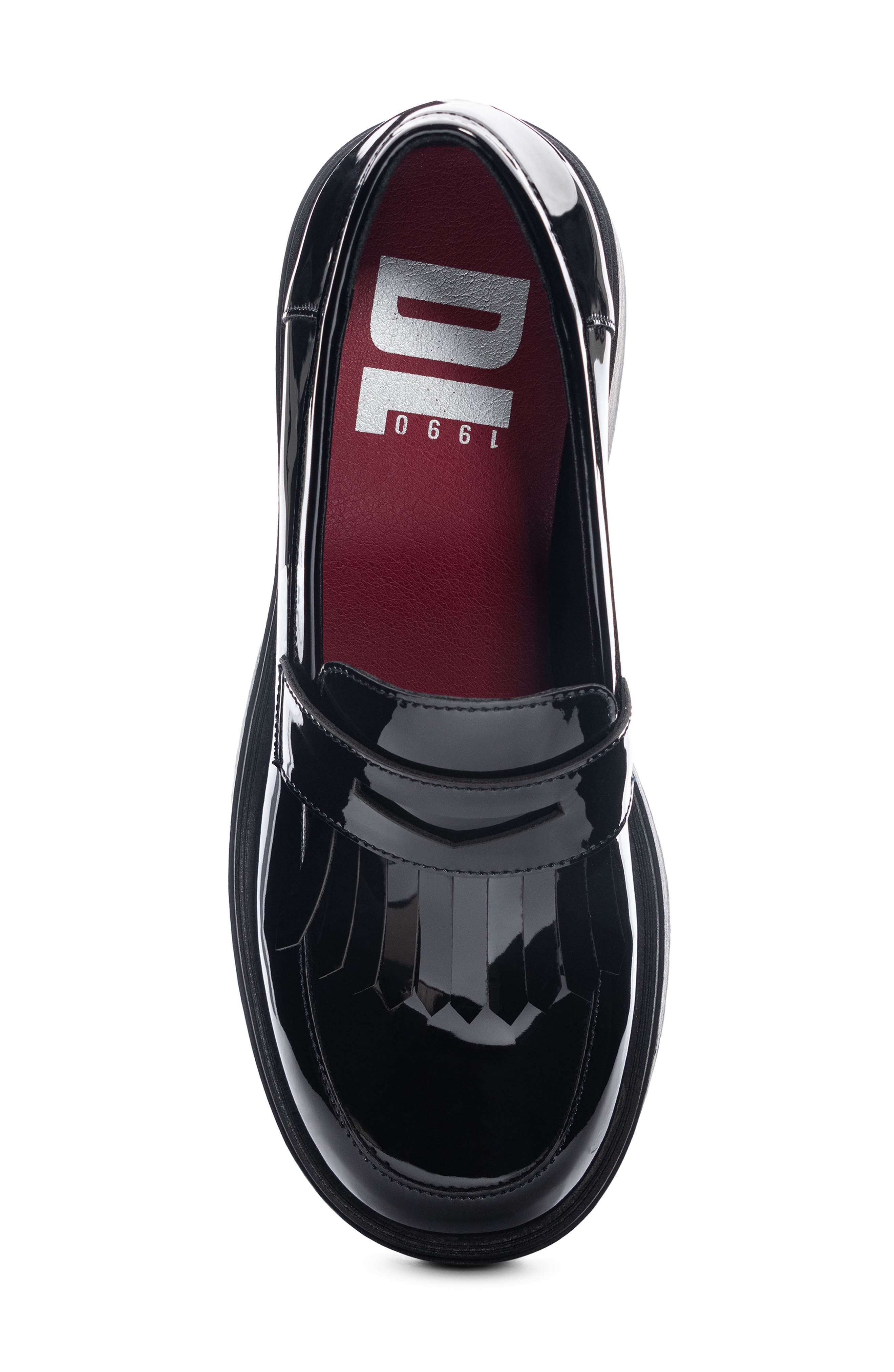 Dirty Laundry Metallic Kiltie Loafer Pump, Alternate, color, 