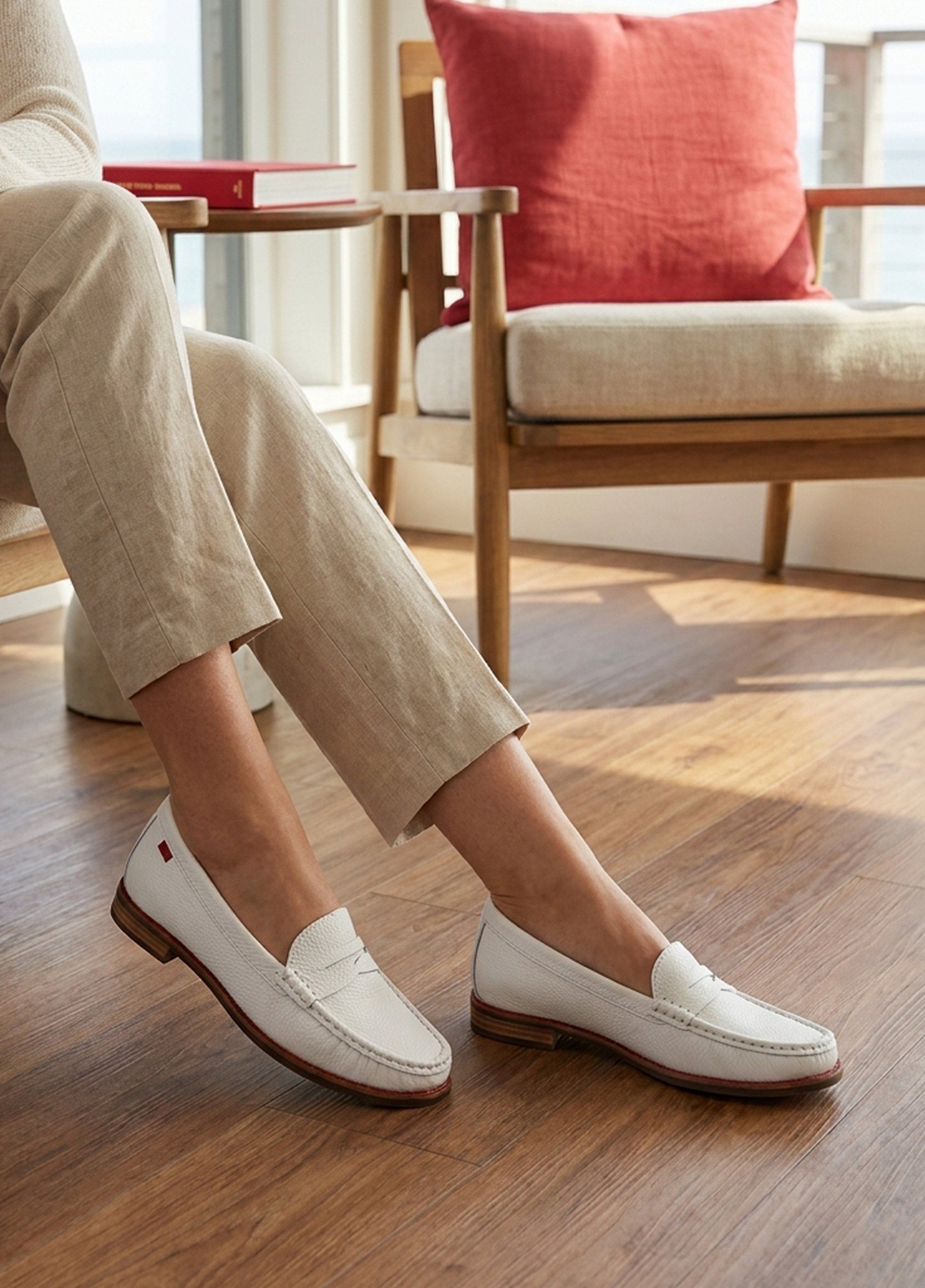 East Village Patent Leather Penny Loafer, Alternate, color, White Pearlized Grainy