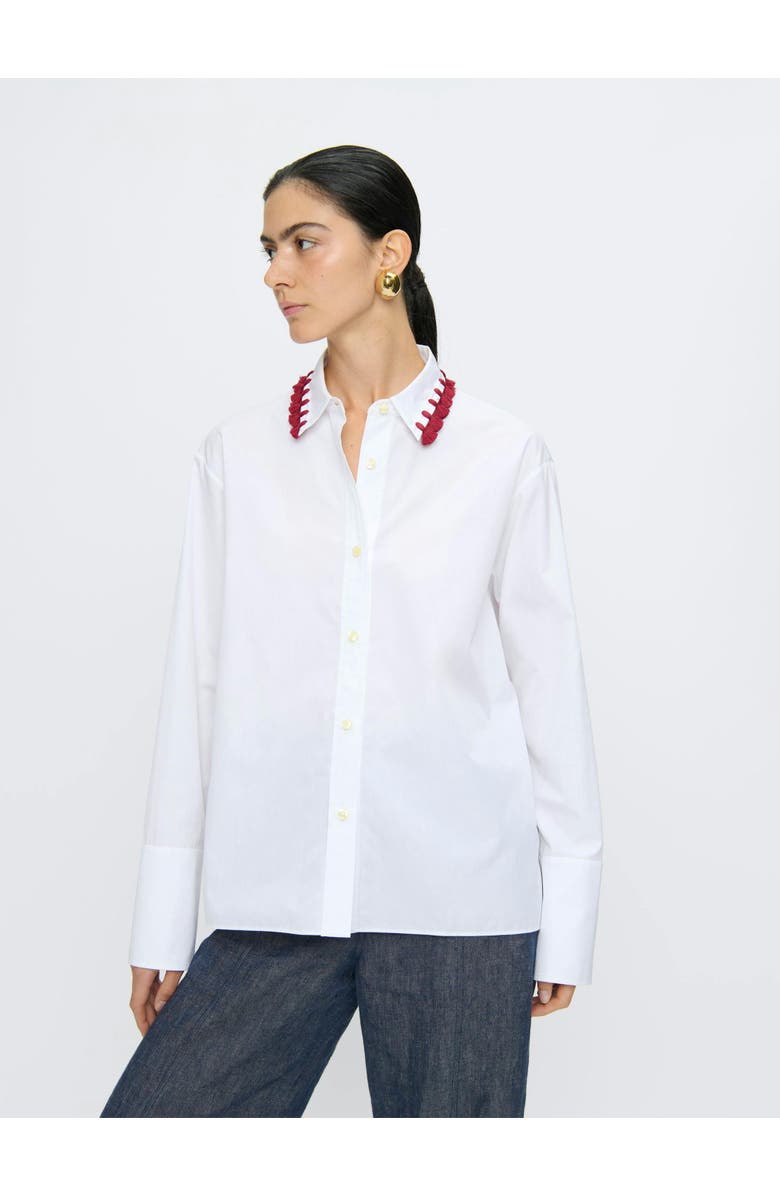 Callas Milano BILLIE Tassel collar shirt, Alternate, color, 