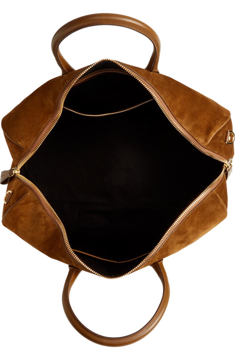 TOM FORD Buckley Suede Duffle Bag, Alternate, color,