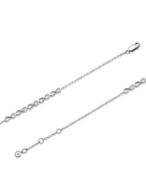 Devata Infinity Chain Bracelet In Silver