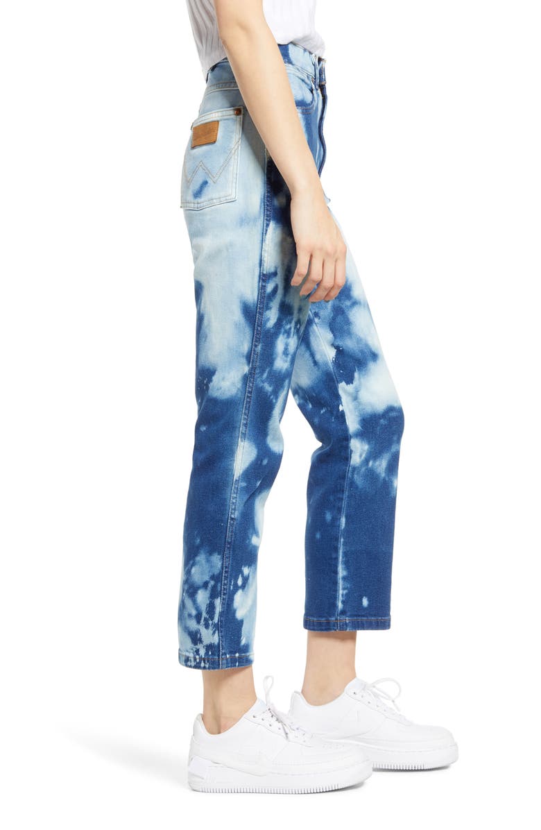 Wrangler Bleached Heritage Straight Leg Jeans, Alternate, color, 