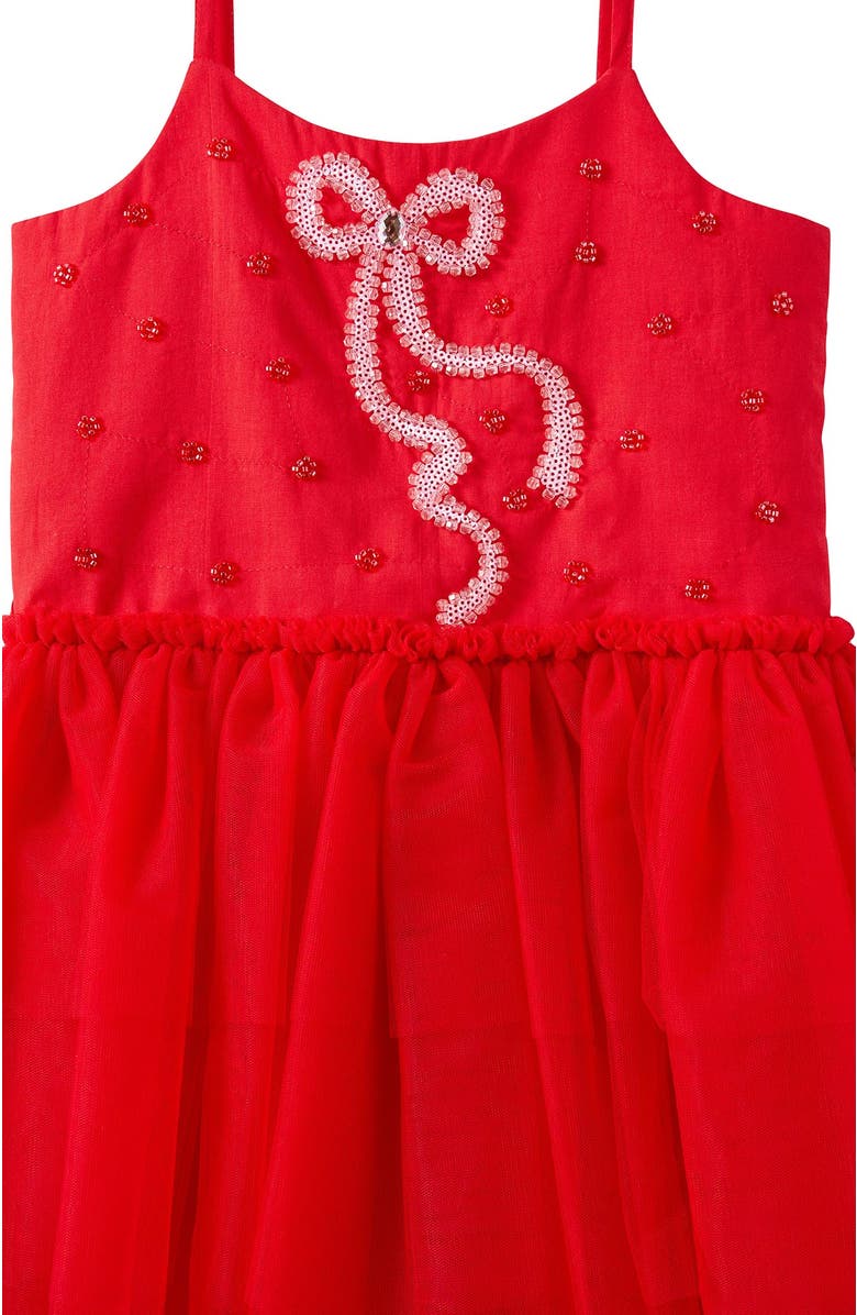 Cotton On Kids Kid's Isabella Dress Up Dress, Alternate, color, Varsity Red Bow