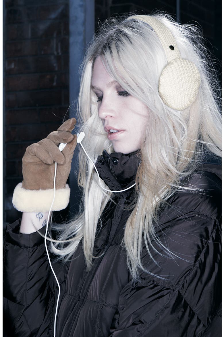 Australia Headphone Earmuffs (Nordstrom Exclusive), Alternate, color, BLACK