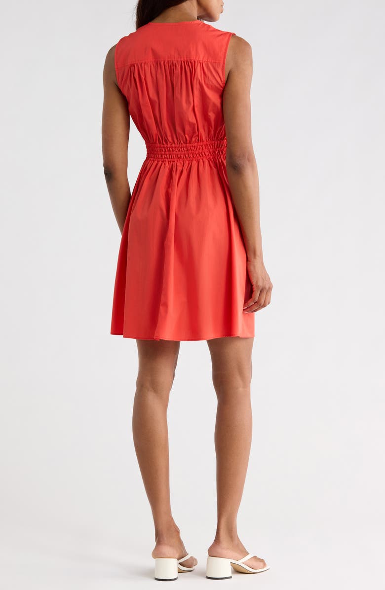 Derek Lam 10 Crosby Nulla Front Twist Minidress, Alternate, color, Red