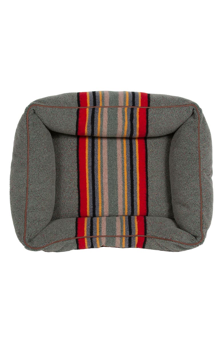 Pendleton Kuddler Dog Bed, Alternate, color, Heather Green