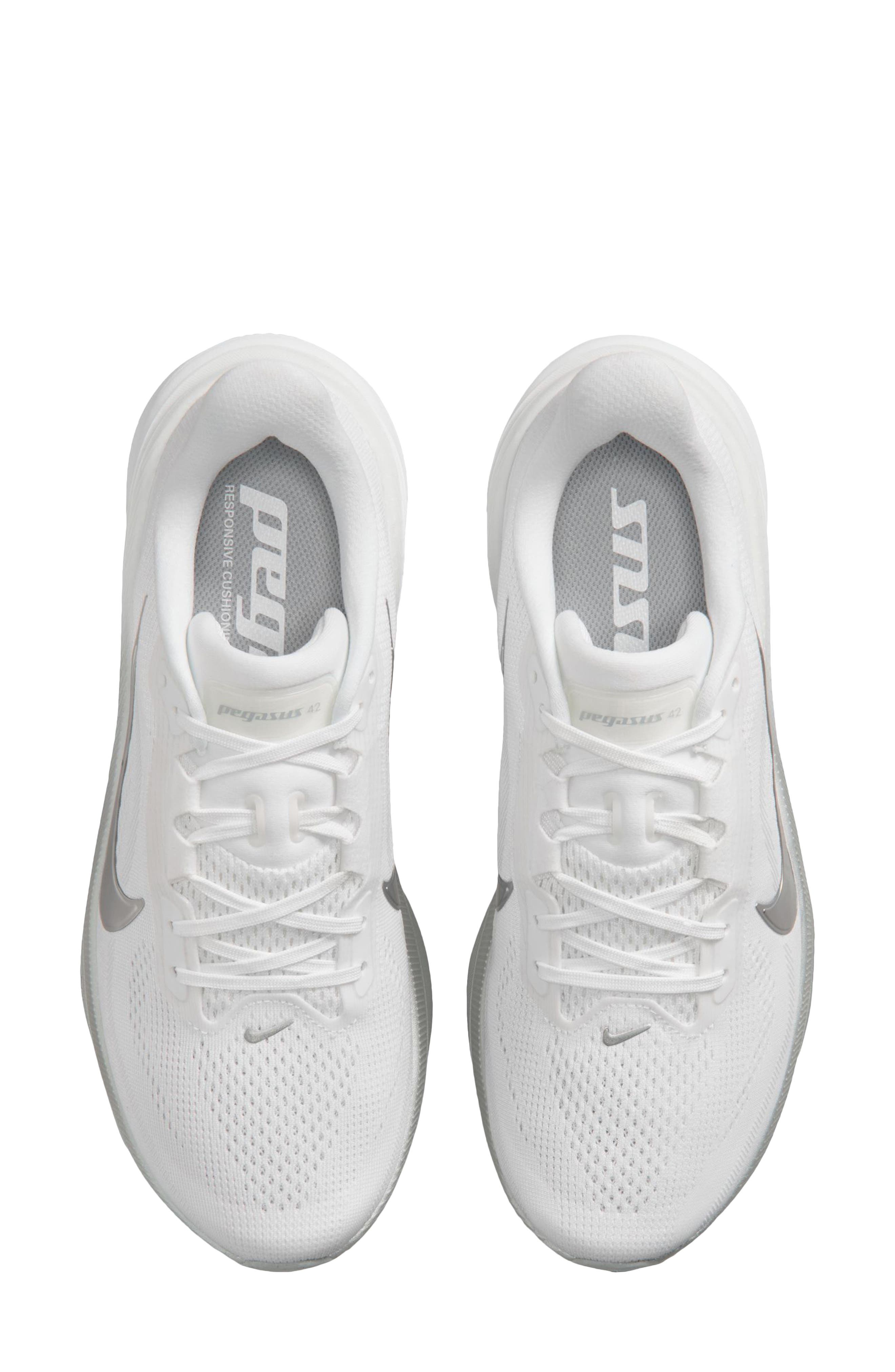 Nike Pegasus 42 Running Shoe, Alternate, color, 102 White/M Silv