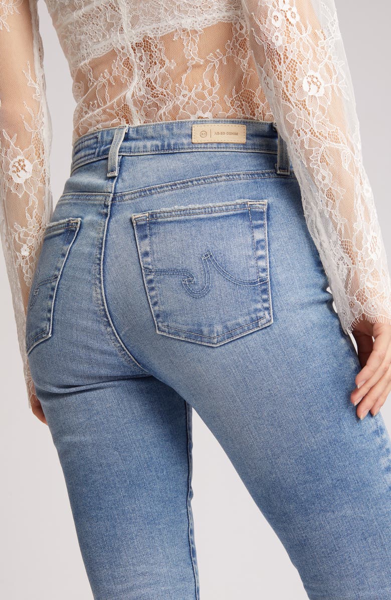 AG Mari High Waist Crop Straight Leg Jeans, Alternate, color, 18 Years Santa Fe