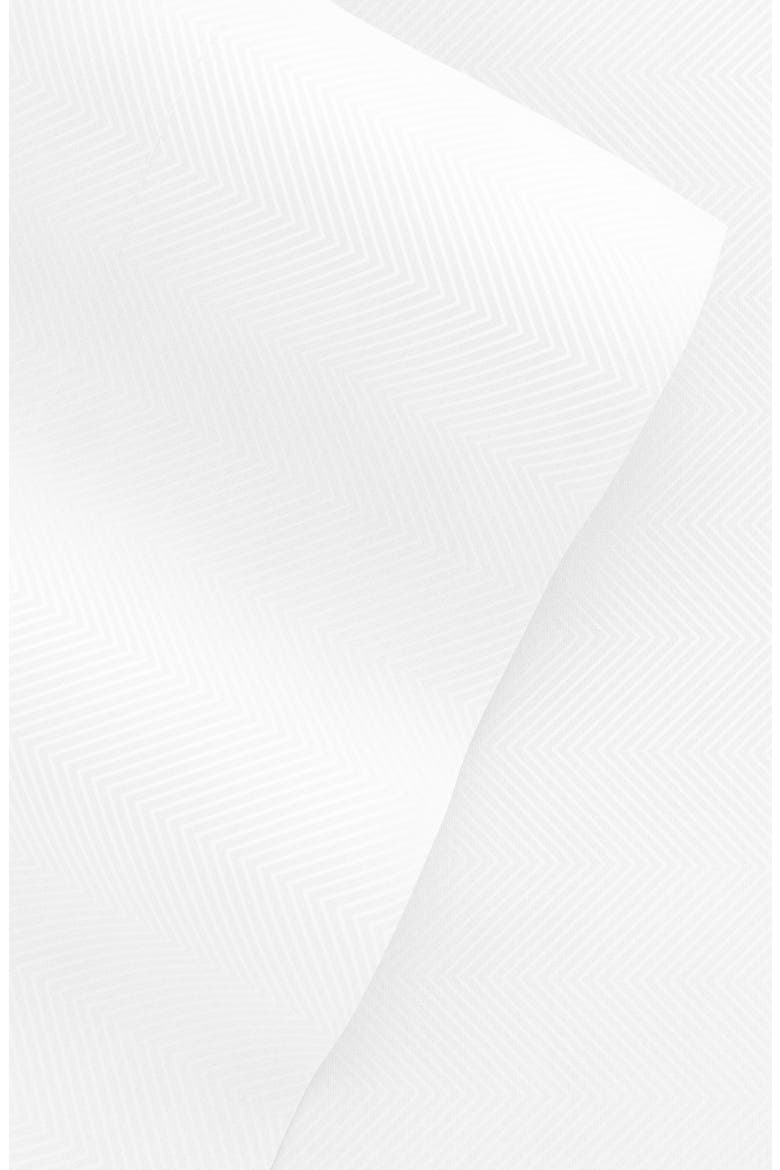 HOME SPUN Premium Chevron Embossed 4-Piece Bed Sheet Set, Alternate, color, WHITE