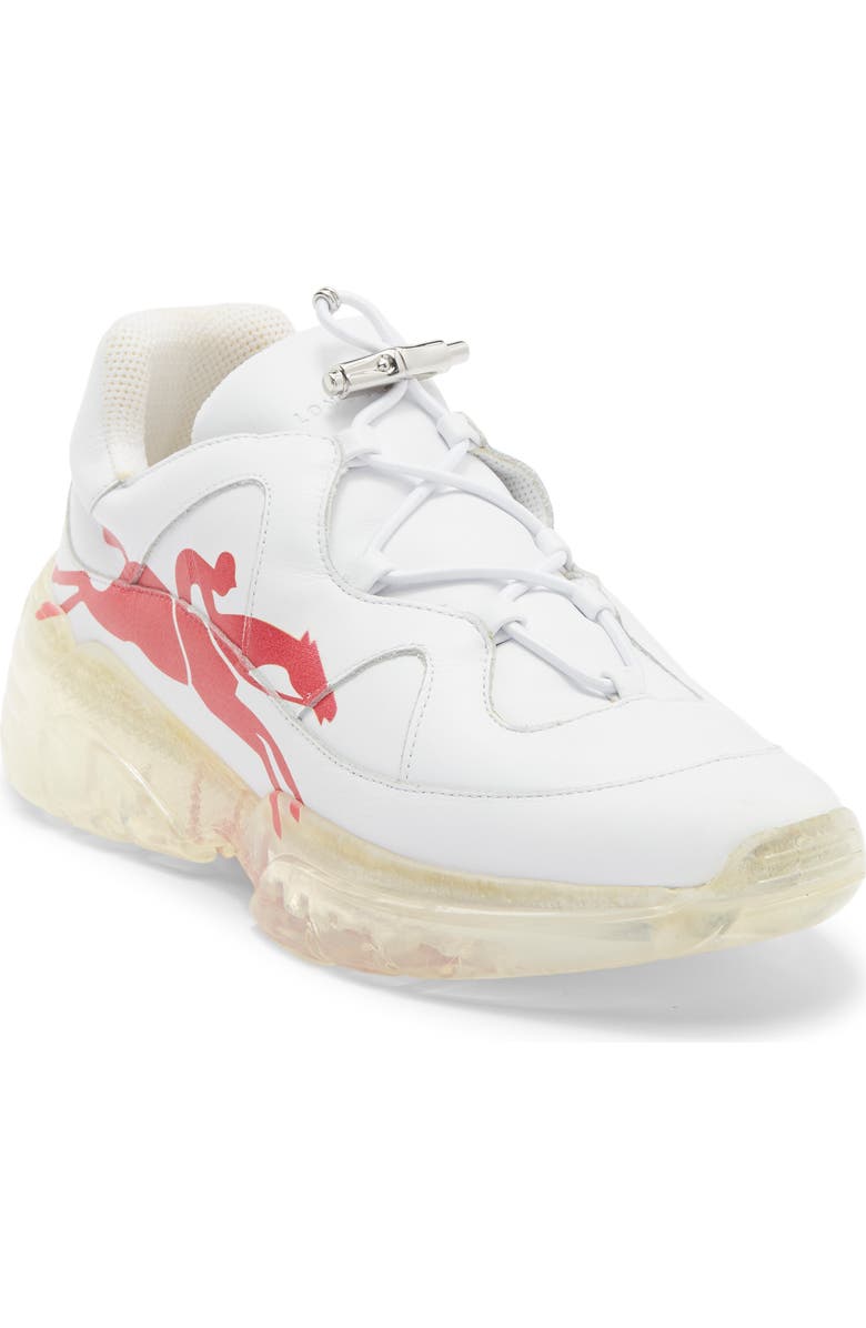 Longchamp Toggle Sneaker, Main, color, Red