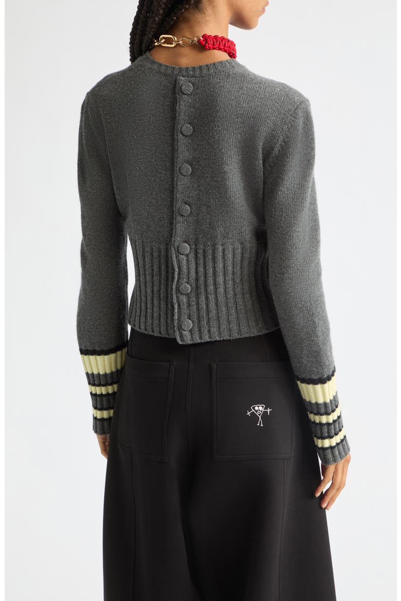 Wool Crewneck Sweater, Alternate, color, BLACK WAX GREY