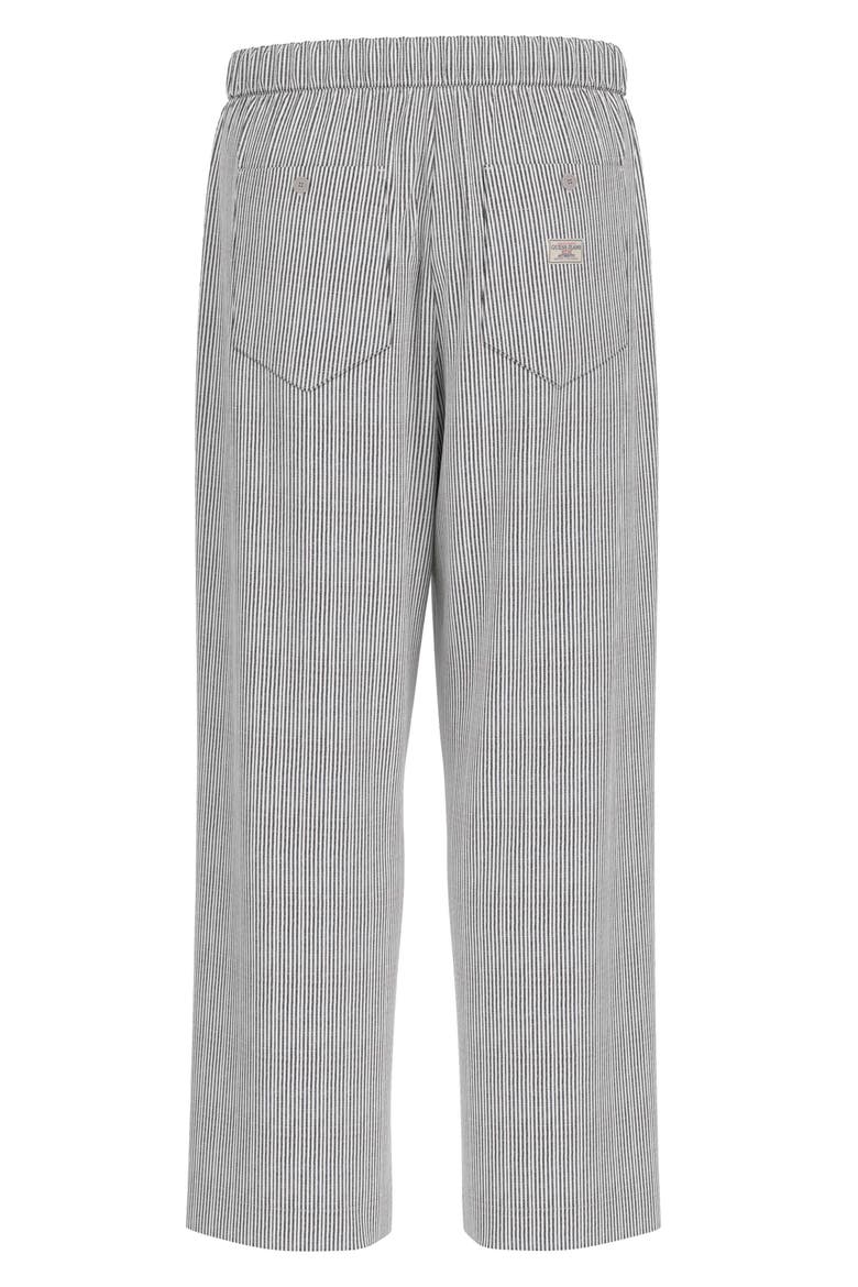 Stripe Drawstring Pants, Alternate, color, DARK GREY