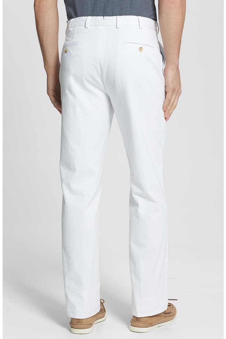 Garment Washed Twill Pants, Alternate, color, WHITE