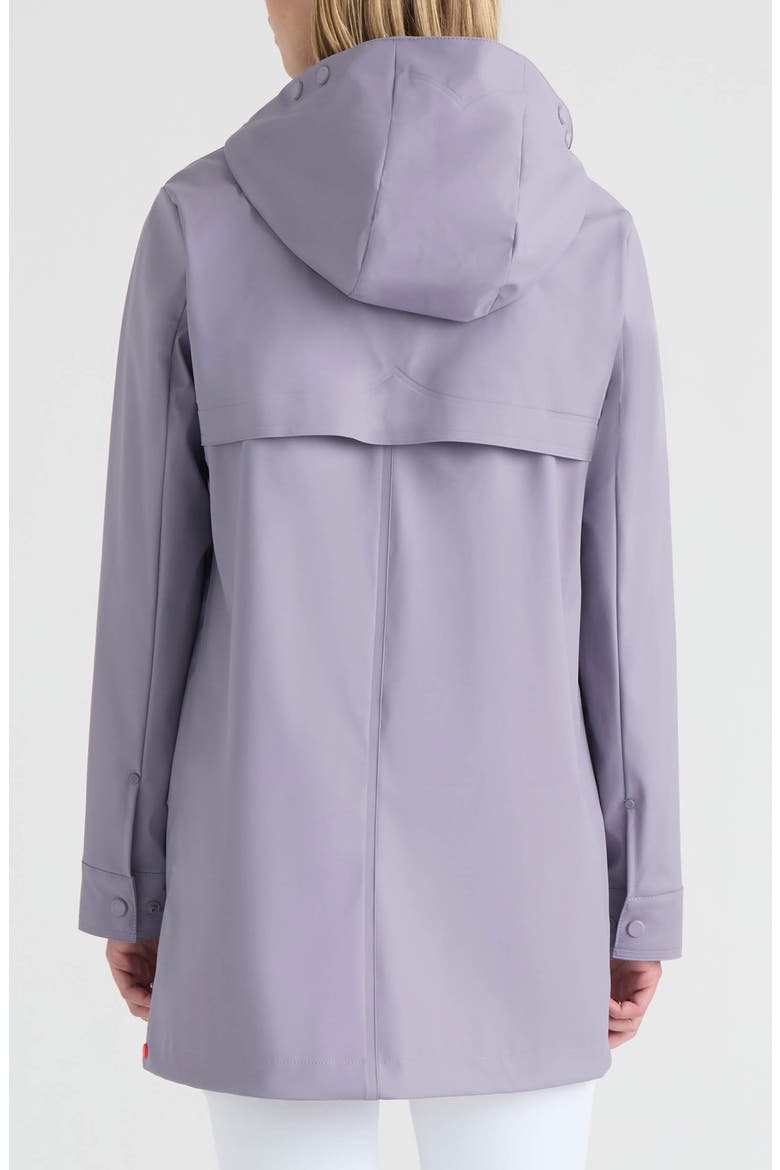 Acacia Waterproof Rubberized Rain Jacket, Alternate, color, LAVENDER GREY