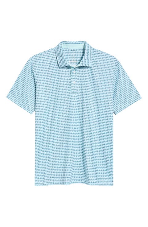 Valley Geo Print Performance Golf Polo