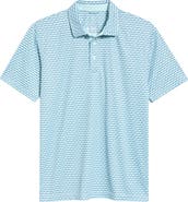 Swannies Valley Geo Print Performance Golf Polo