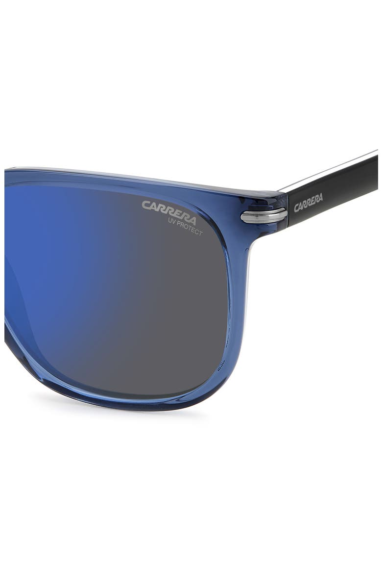 54mm Rectangular Sunglasses, Alternate, color, BLUE