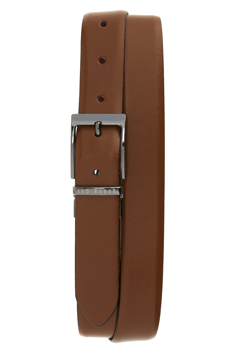 Strami Reversible Leather Belt, Main, color, TAN