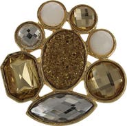 OLIVIA WELLES Circle Flower Drusy Ring