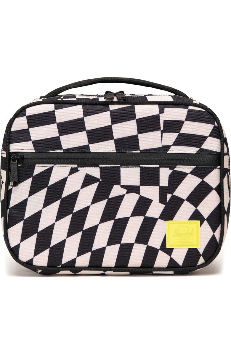 Herschel Supply Co. Kids' Pop Quiz Lunch Bag, Main, color, Warp Check