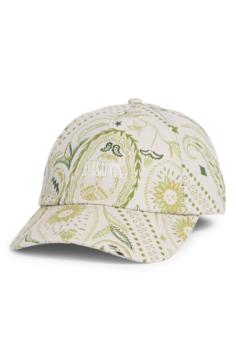 AllSaints Avalon Cotton Baseball Cap, Main, color, 