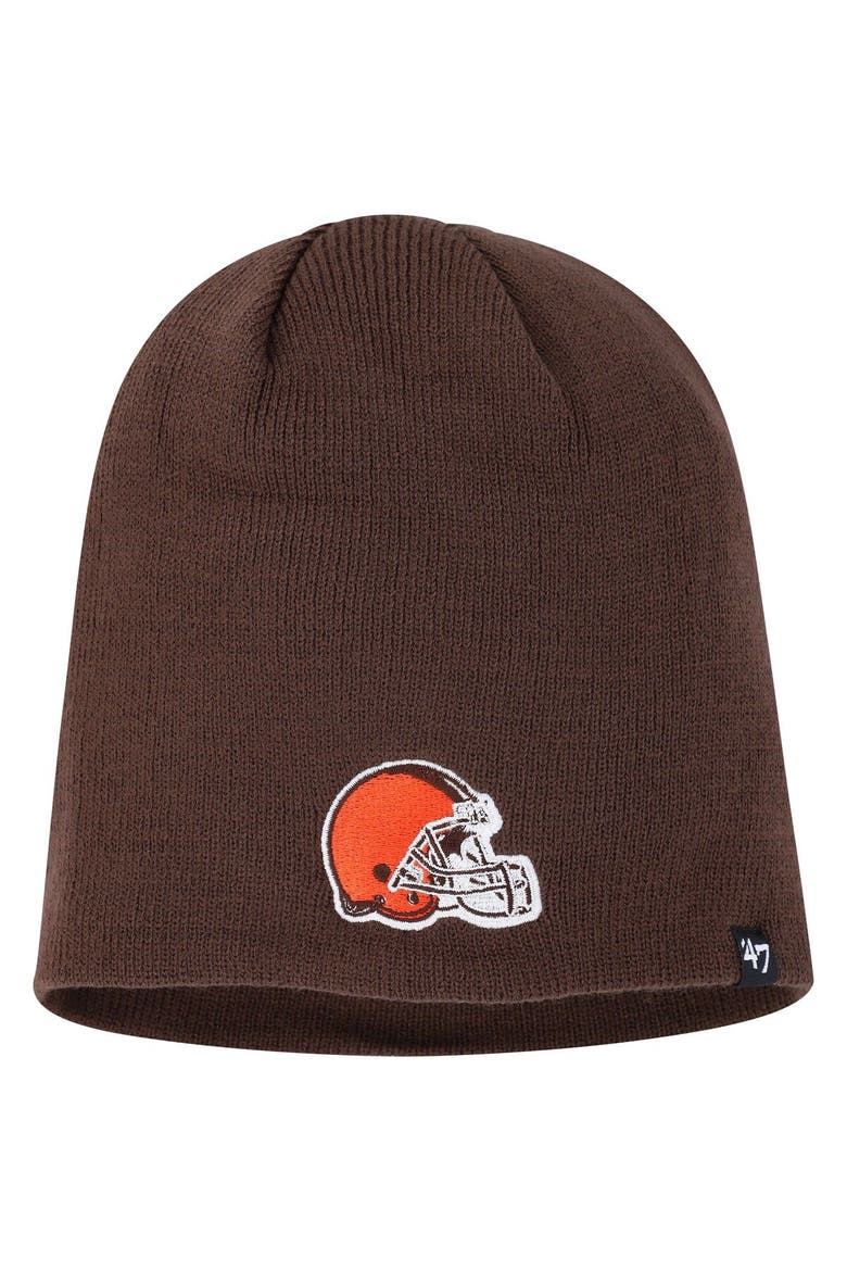Men's '47  Brown Cleveland Browns Primary Beanie, Main, color, Brown