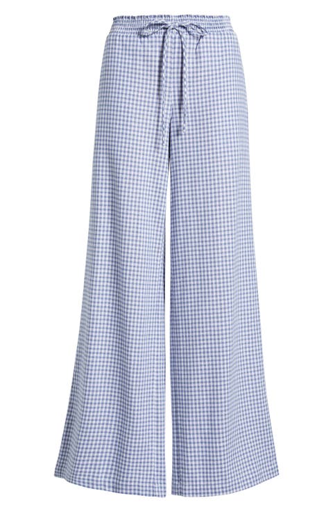 Linen Blend Beach Pants