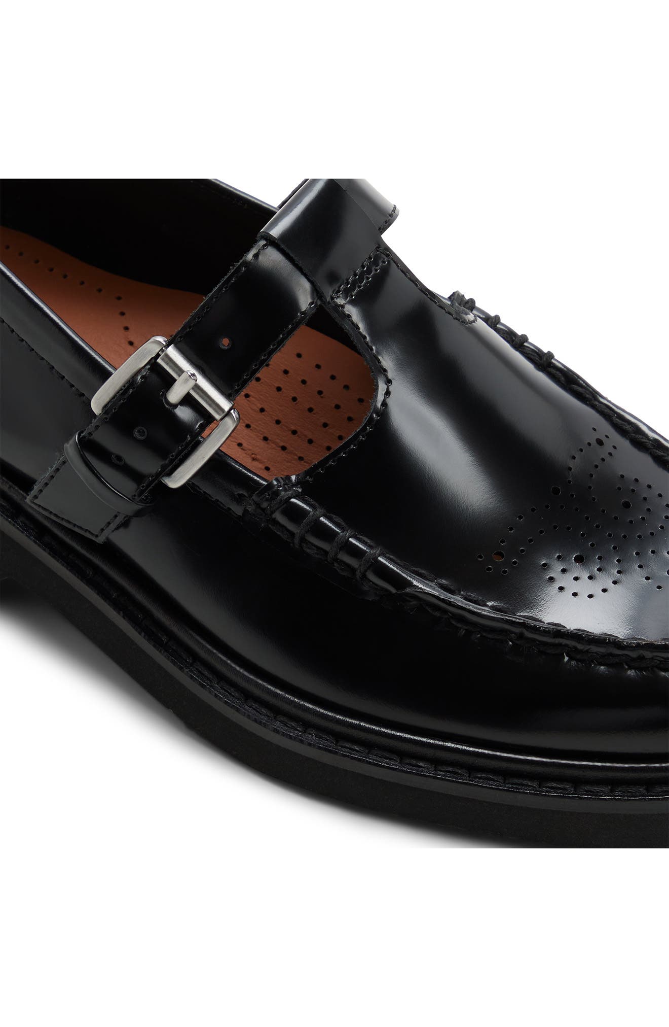 G.H.BASS Romy Buckle T-Strap Loafer, Alternate, color, 