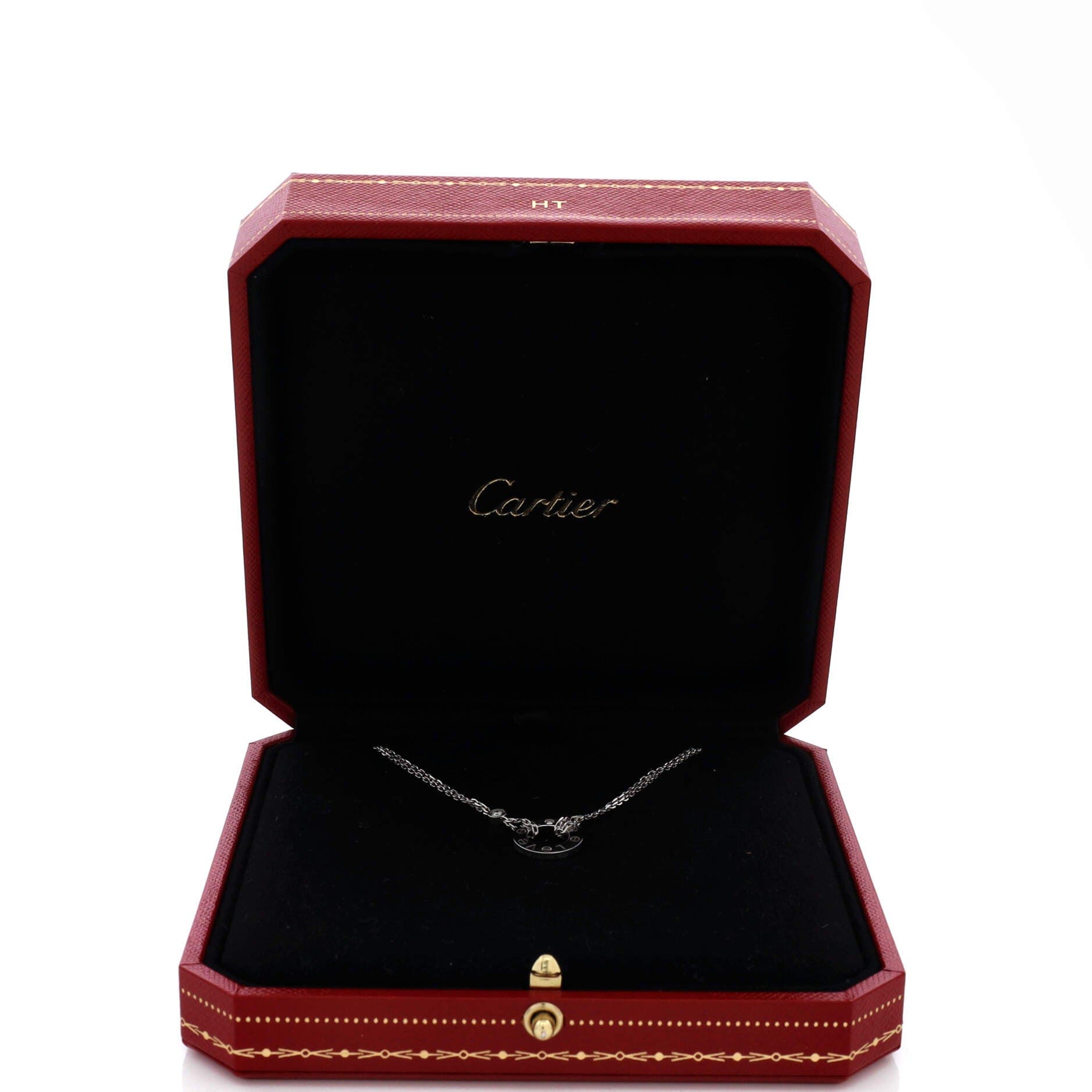 2 Diamonds Love Pendant Necklace 18K White Gold with Diamonds, Alternate, color, Metallic Gold