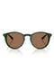  Solid Green / Dark Brown