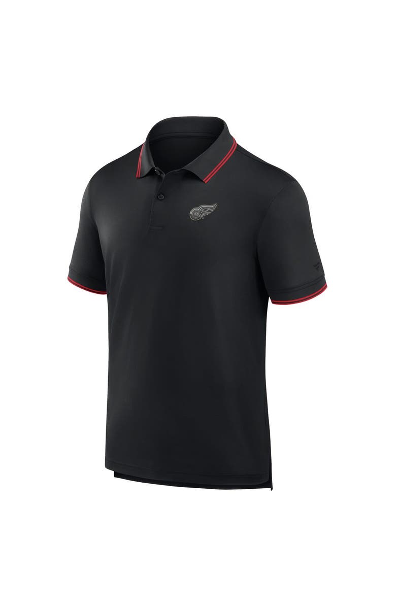 FANATICS Men's Fanatics Black Detroit Red Wings Front Office Move Mono Polo, Alternate, color, Black